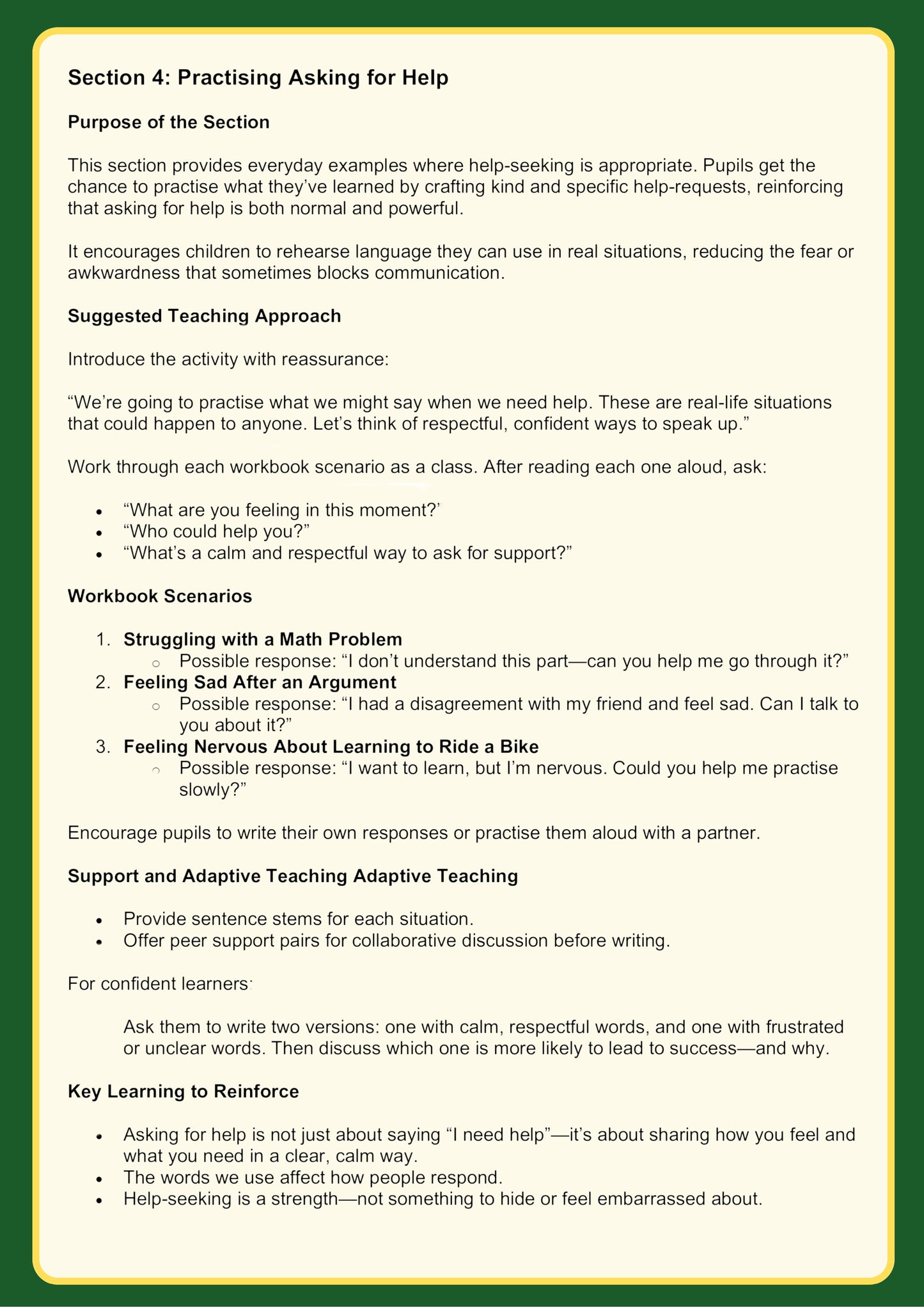 Series 5 Episode 6 Asking for Help – Knowing When and How to Seek Support
